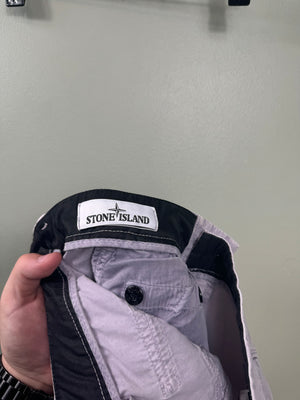 Stone Island Purple RE-T Cargo Bottoms