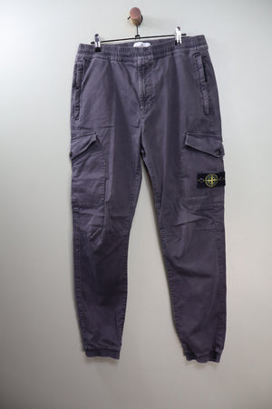 Stone Island Charcoal Grey RE-T Cargo Bottoms
