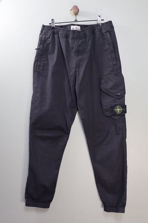 Stone Island Black RE-T Cargo Bottoms