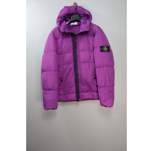 Stone Island Purple Crinkle Reps Down Jacket