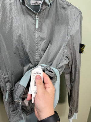 Stone Island Silver Nylon Metal Watro Jacket