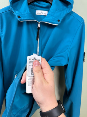 Stone Island Aqua Blue Soft Shell Jacket