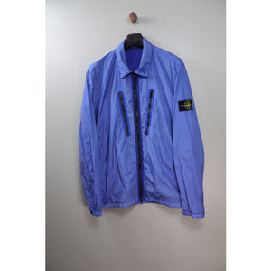 Stone Island Periwinkle Blue Crinkle Reps Overshirt