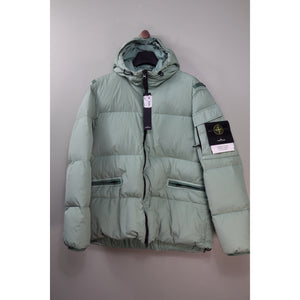 Stone Island Green Crinkle Reps Jacket