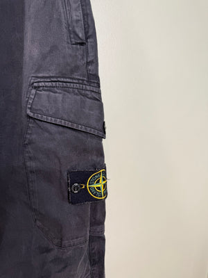 Stone Island Black RE-T Cargo Bottoms