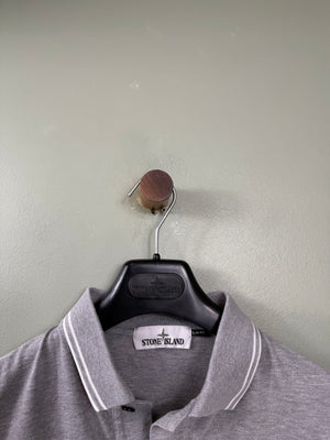 Stone Island Grey Slim Fit Polo