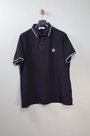 Stone Island Black SL Polo Shirt
