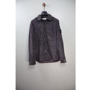 Stone Island Charcoal Grey Needle Cord Overshirt