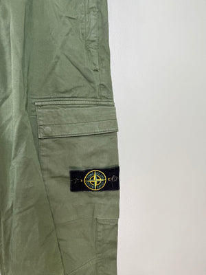 Stone Island Green RE-T Cargo Bottoms