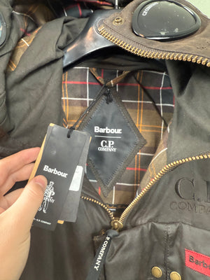 C.P. Company X Barbour Brown Waxed Cotton La Mille Jacket