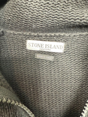 Stone Island Black Chunky Knit Jumper