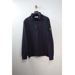 Stone Island Black 1/4 Zip Jumper