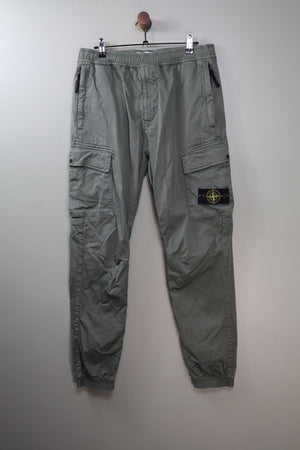 Stone Island Khaki RE-T Cargo Bottoms