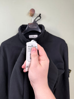 Stone Island Black 1/4 Zip Smock Jumper
