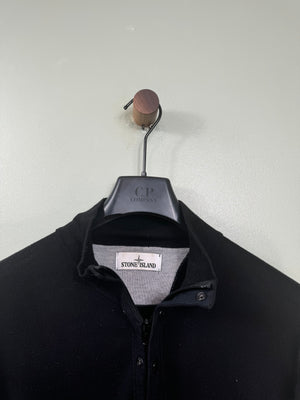 Stone Island Black 1/4 Zip Jumper