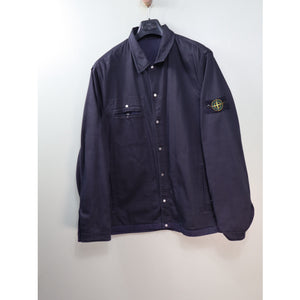 Stone Island Navy/Black Reversible Heavyweight Overshirt