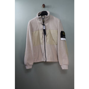 Stone Island Beige Cotton Pile Nylon Jacket