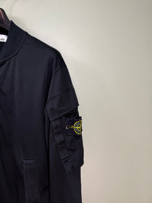 Stone Island Black Zipped Jumper