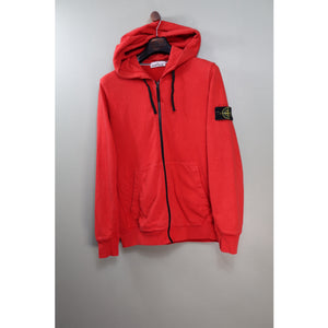 Stone Island Red Zipped Hoodie