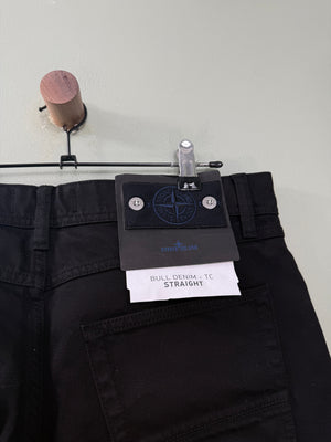 Stone Island Black Straight Denim Research Jeans