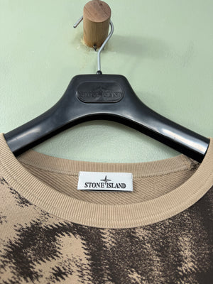 Stone Island Beige Earth Camo Jumper