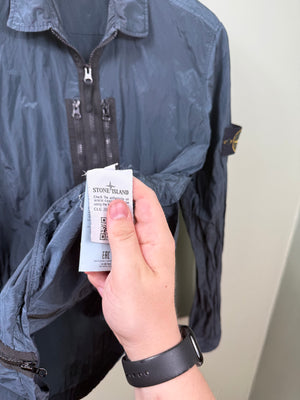 Stone Island Navy Nylon Metal Overshirt