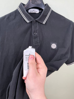 Stone Island Black Slim Fit Polo
