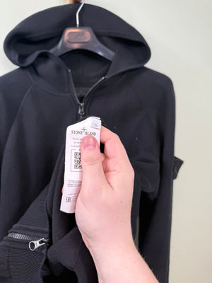 Stone Island Black Ghost Zipped Hoodie