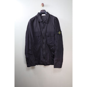 Stone Island Black Nylon Metal Overshirt