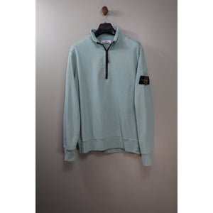 Stone Island Sage Green 1/4 Zip Jumper