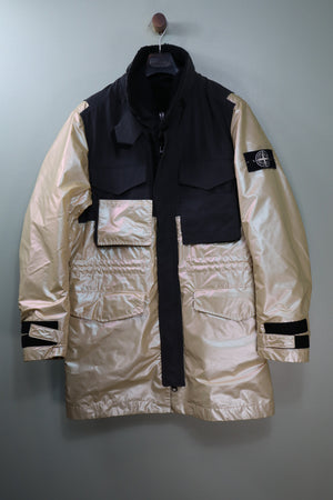 Stone Island Iridescent Coating Tela Reflex Mat Jacket