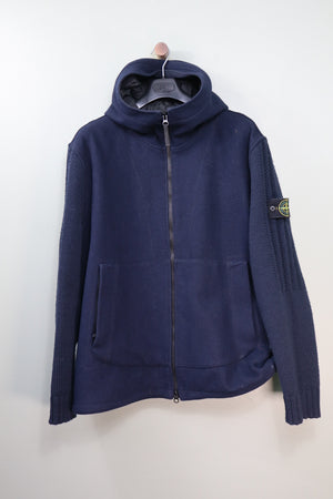Stone Island Navy Panno Speciale Knit Primaloft Jacket