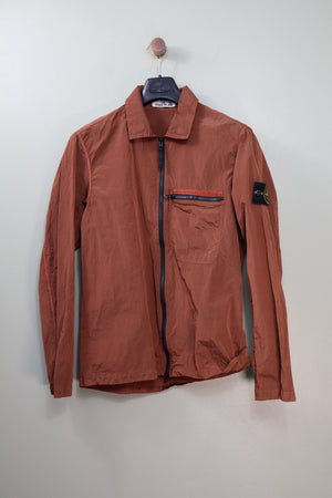 Stone Island Rust Orange Nylon Metal Overshirt