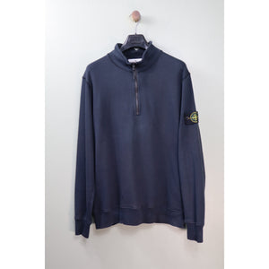 Stone Island Navy 1/4 Zip Jumper