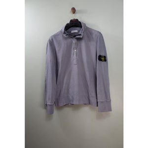 Stone Island Grey 1/4 Zip Jumper