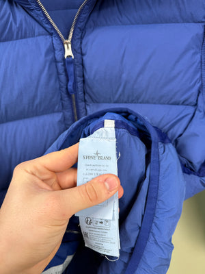 Stone Island Blue Seamless Tunnel TC Down Jacket