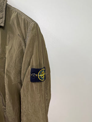 Stone Island Khaki Nylon Metal Overshirt