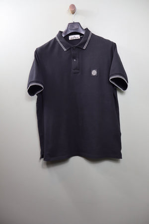 Stone Island Black Slim Fit Polo