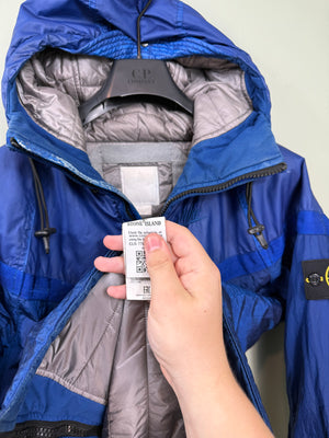 Stone Island x Nike Blue Mussola Gommata/Nylon Metal Jacket