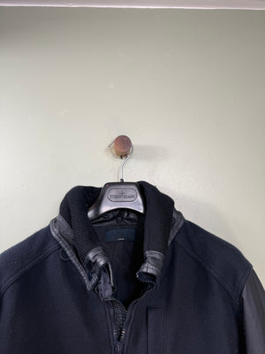 Stone Island Navy Ghost Panno Tinto Mussola Gommata Jacket