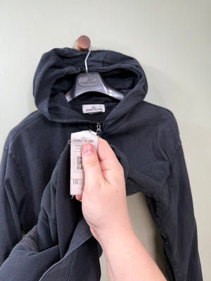 Stone Island Black Zipped Hoodie