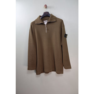 Stone Island Khaki Vintage 1/4 Zip Jumper
