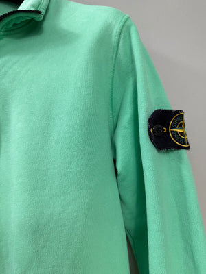 Stone Island Green 1/4 Zip Jumper