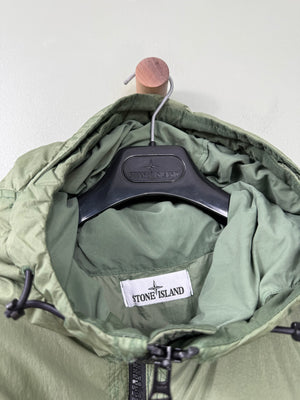 Stone Island Green Crinkle Reps Down Jacket