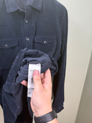 Stone Island Navy Corduroy Overshirt