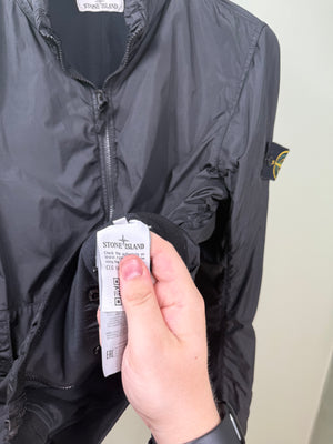 Stone Island Black Crinkle Reps Jacket
