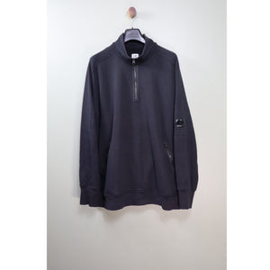 C.P. Company Black 1/4 Zip Jumper