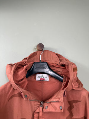 Stone Island x Supreme Orange Brushed Cotton Camo OVD Jacket
