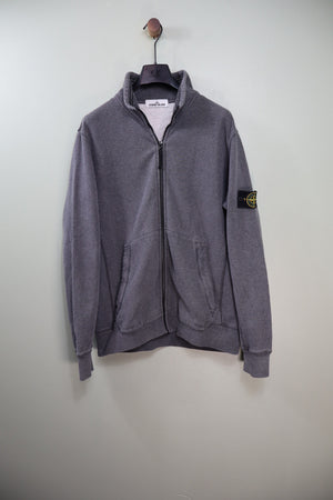 Stone Island Charcoal Grey Zipped Jumper