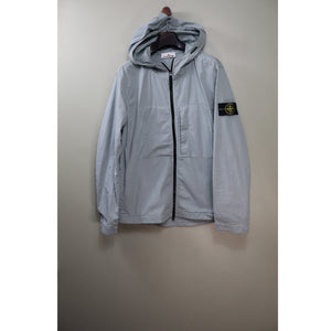 Stone Island Pastel Blue Supima Cotton Twill Jacket